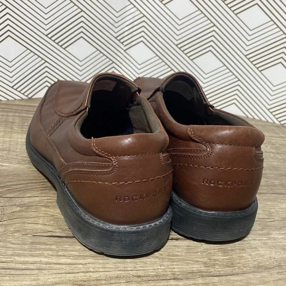 Rockport Men's Chestnut Leather Slip-Ons - Picture 5 of 9